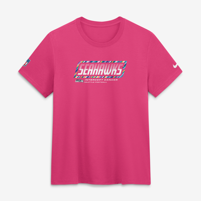  Seattle Seahawks Nike Women's 2026 NFL Crucial Catch Tri-Blend Dri-FIT T-Shirt - Pink