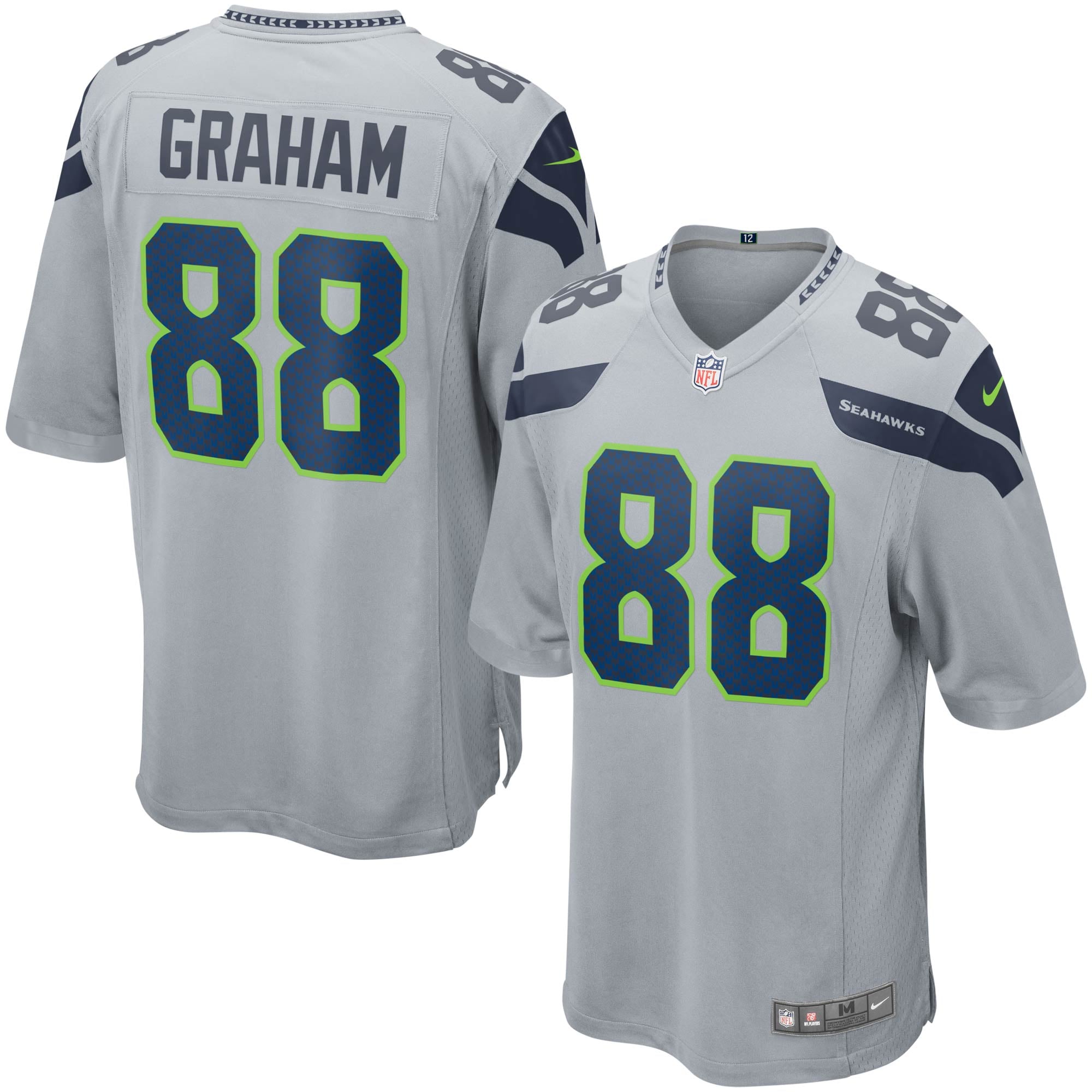 Jimmy Graham Seattle Seahawks Nike Youth Alternate Game Jersey - Gray