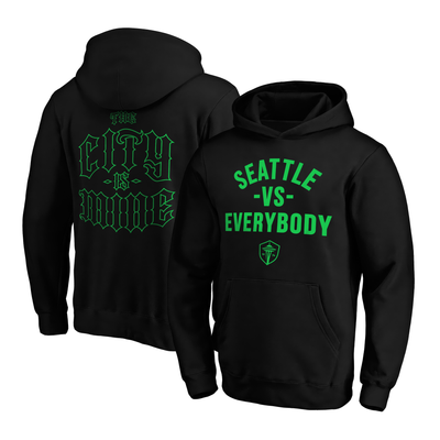 Seattle Sounders FC Paper Planes Unisex The City Is Mine Hoodie - Black