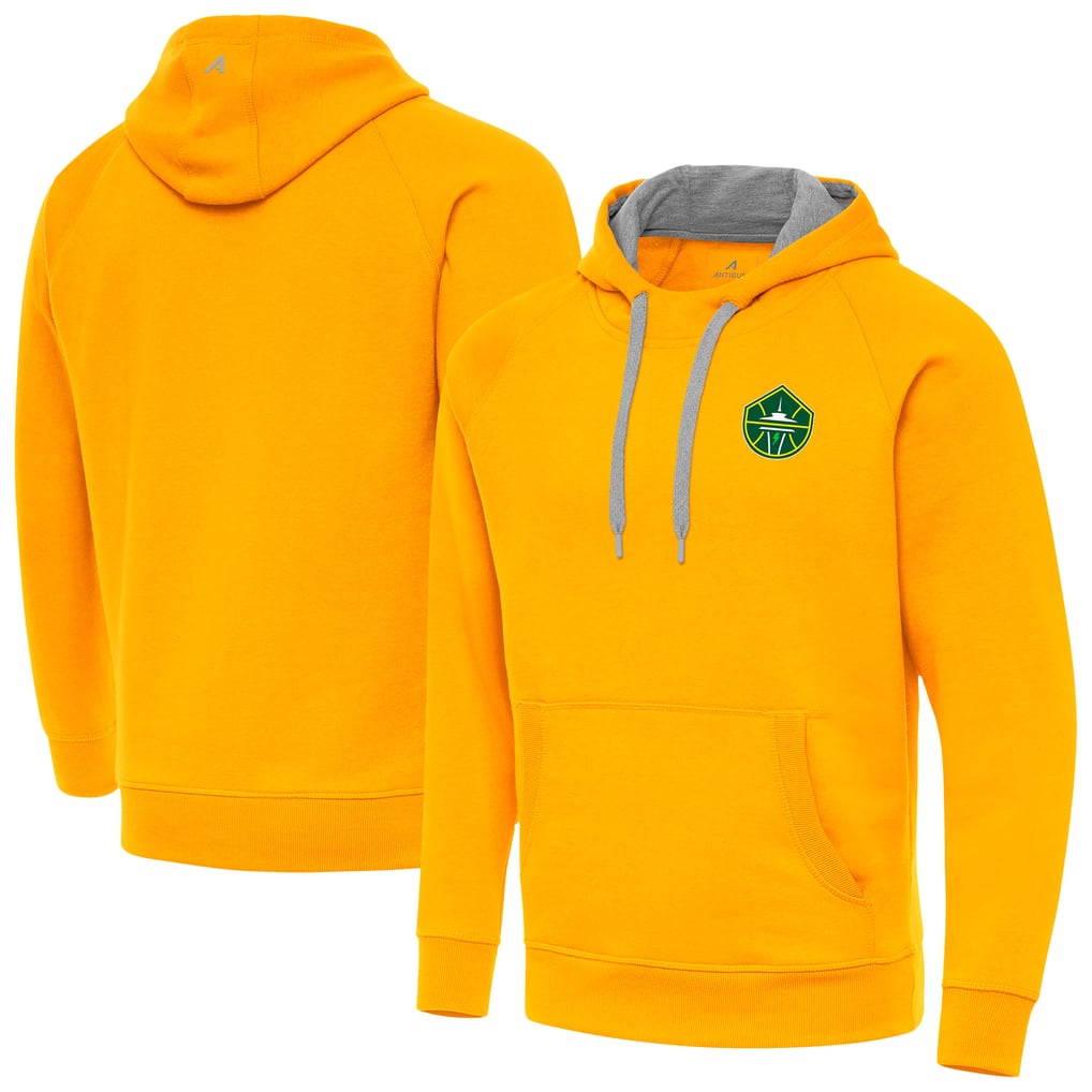 Seattle Storm Antigua Victory Pullover Hoodie - Gold