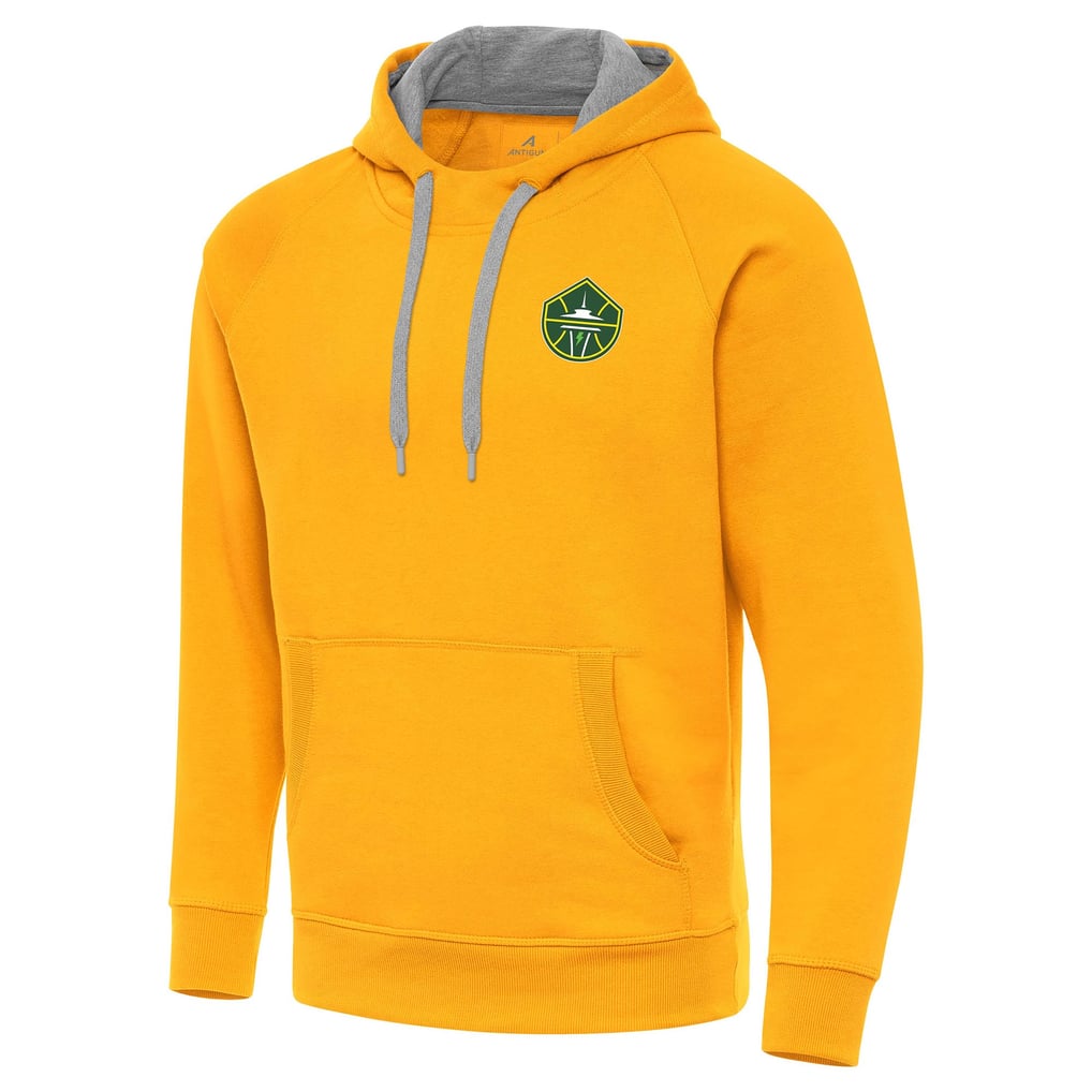 Seattle Storm Antigua Victory Pullover Hoodie - Gold
