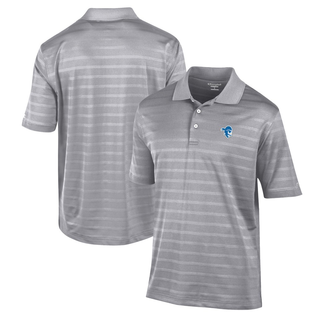 Seton Hall Pirates Champion Textured Solid Polo - Gray
