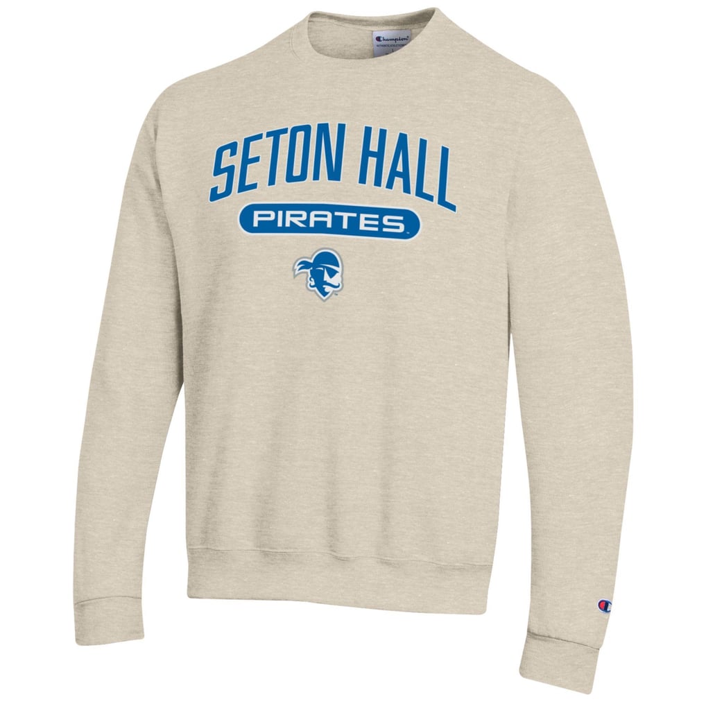 Seton Hall Pirates Champion Eco Powerblend Crewneck Pullover Sweatshirt - Oatmeal