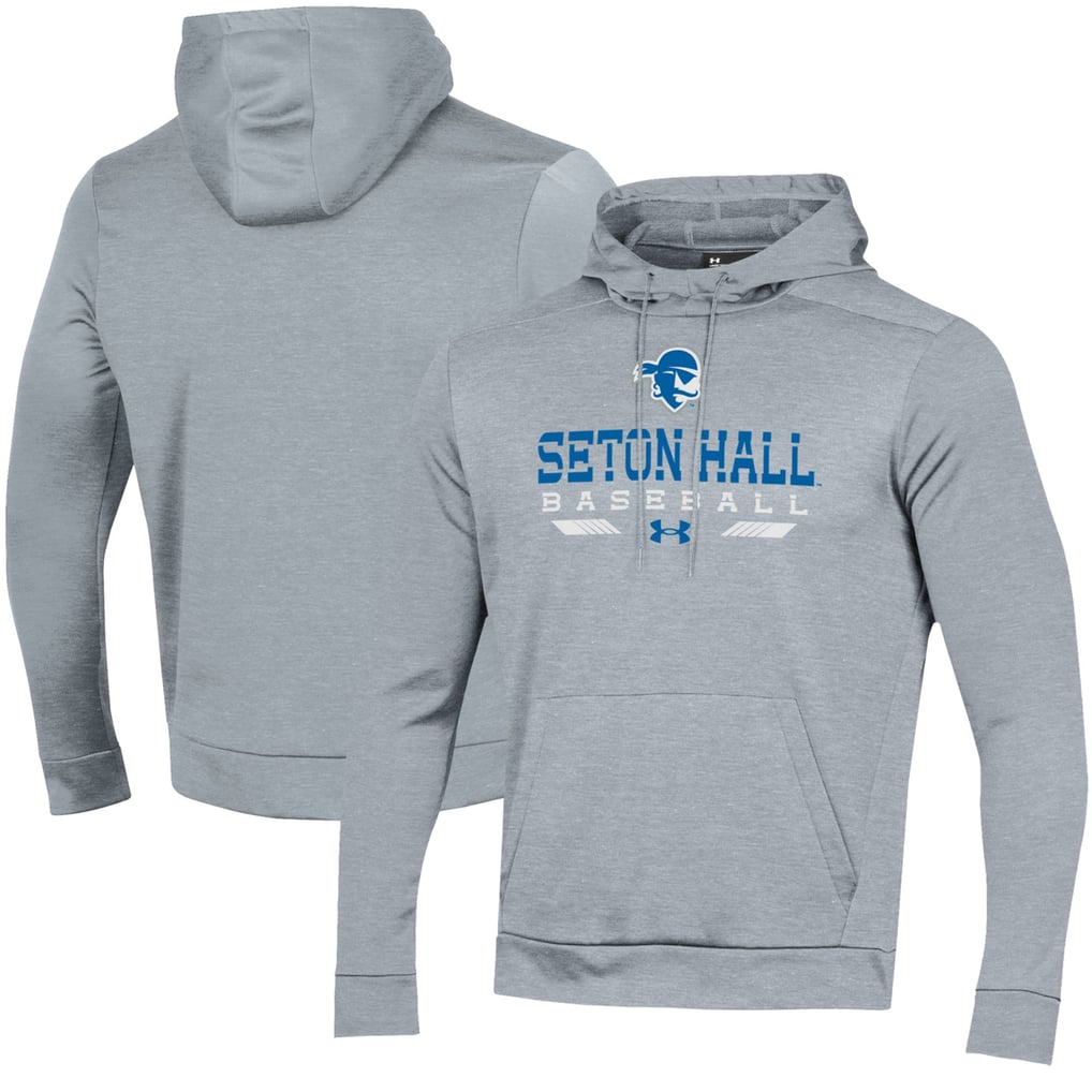  Seton Hall Pirates Under Armour Baseball Pullover Hoodie - Gray