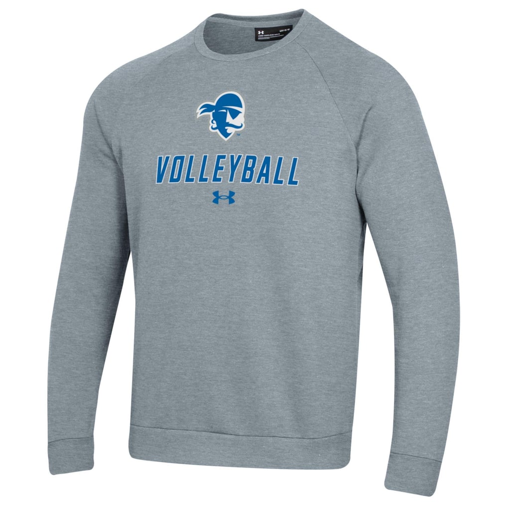 Seton Hall Pirates Under Armour Volleyball Rival Fleece Raglan Pullover Sweatshirt - Gray