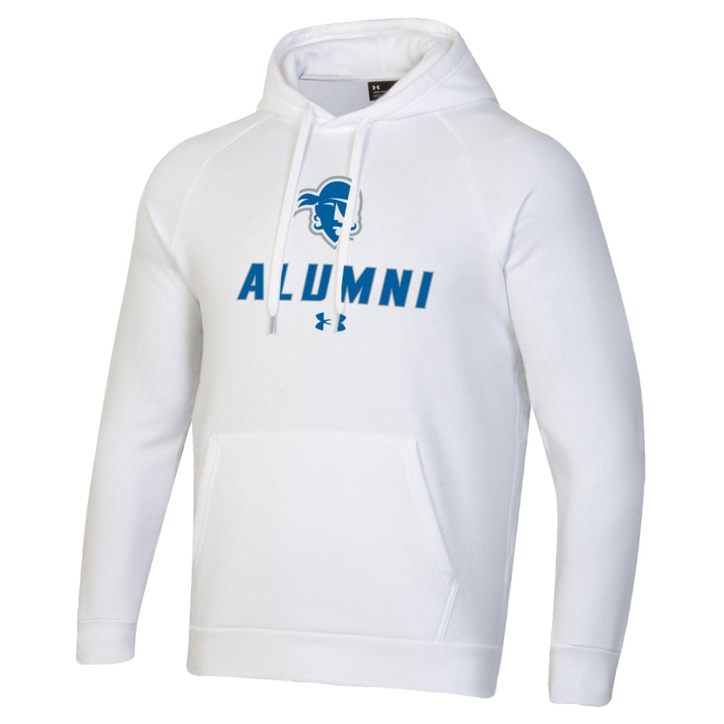 Seton Hall Pirates Under Armour Alumni Rival Fleece Pullover Hoodie - White