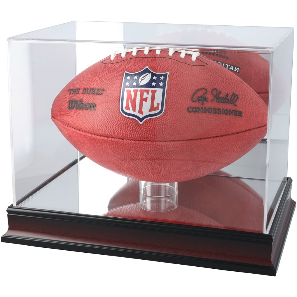 Fanatics Authentic Antique Mahogany Football Display Case with Mirror Back  