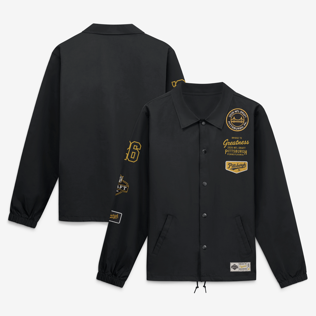 2026 NFL Draft Fanatics Coaches Full-Snap Jacket - Black