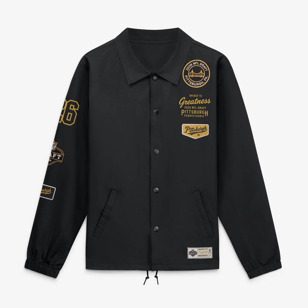 2026 NFL Draft Fanatics Coaches Full-Snap Jacket - Black