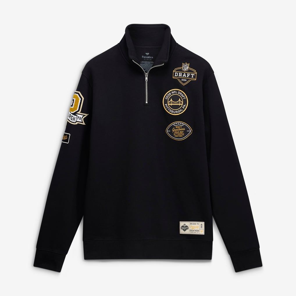  Shield Merchandise Fanatics 2026 NFL Draft Quarter-Zip Pullover - Black