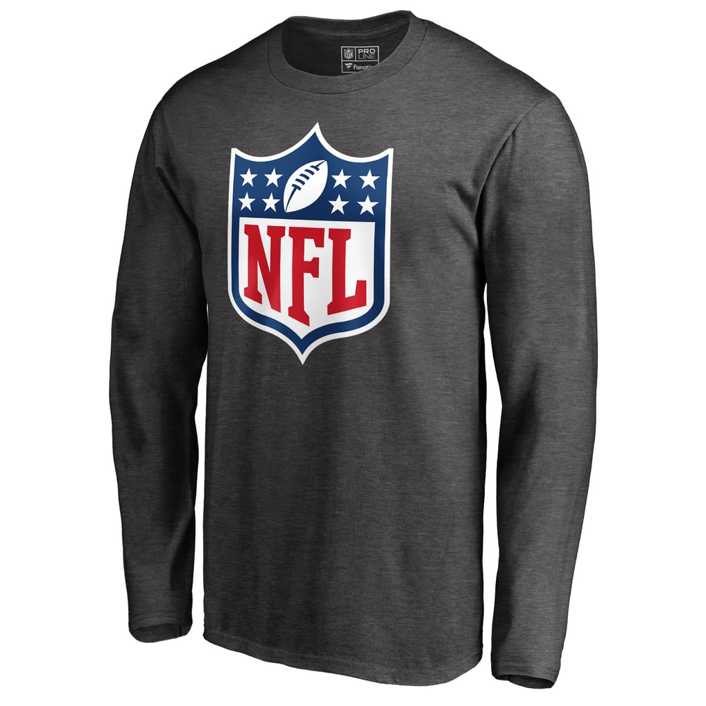 NFL Pro Line NFL Shield Primary Logo Long Sleeve T-Shirt - Heathered Charcoal