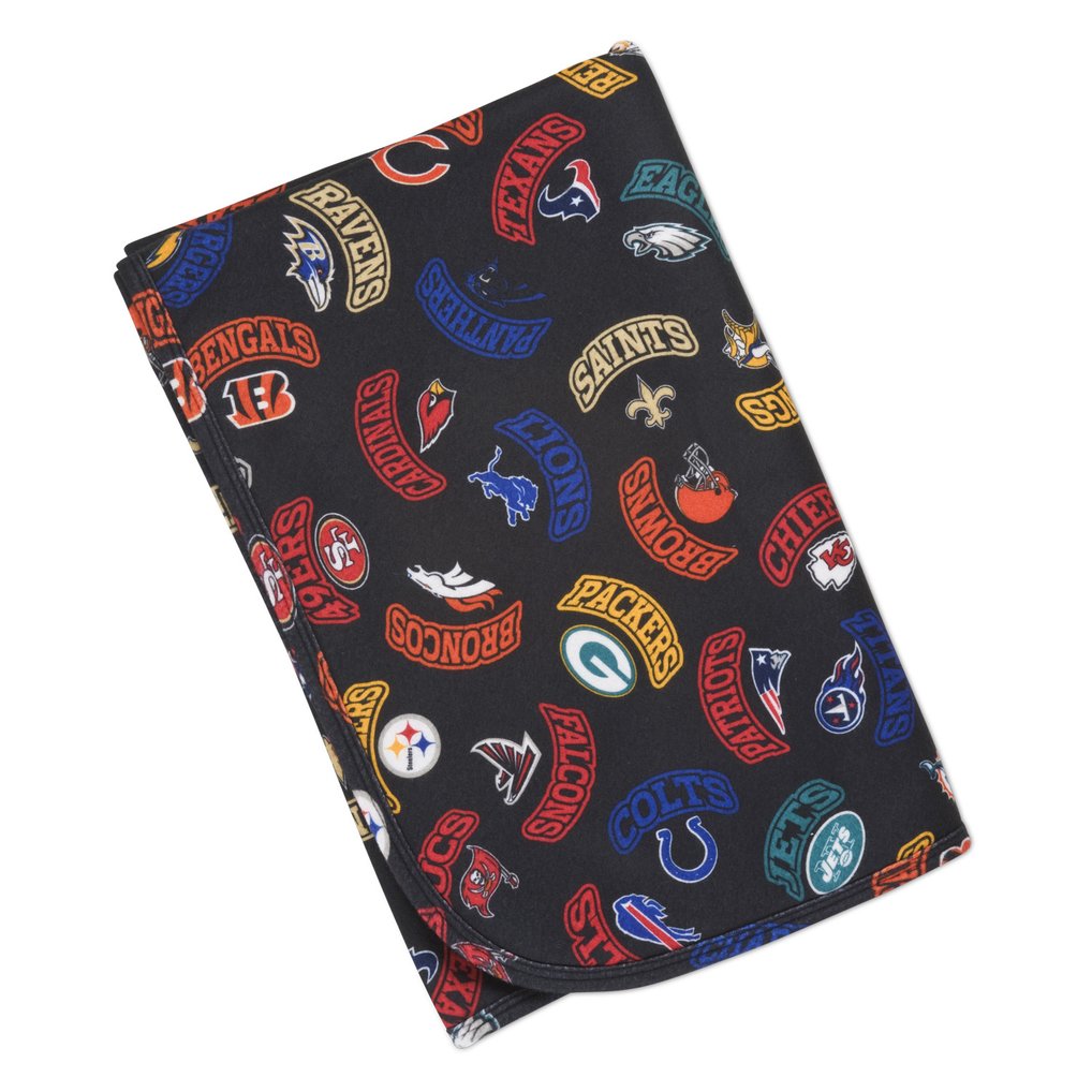 NFL Fleece Baby Blanket - Black