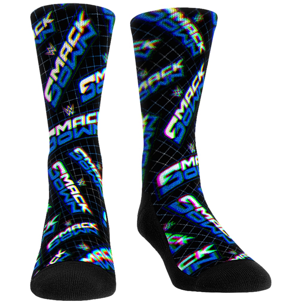 SmackDown Rock Em Socks Unisex Allover Crew Socks