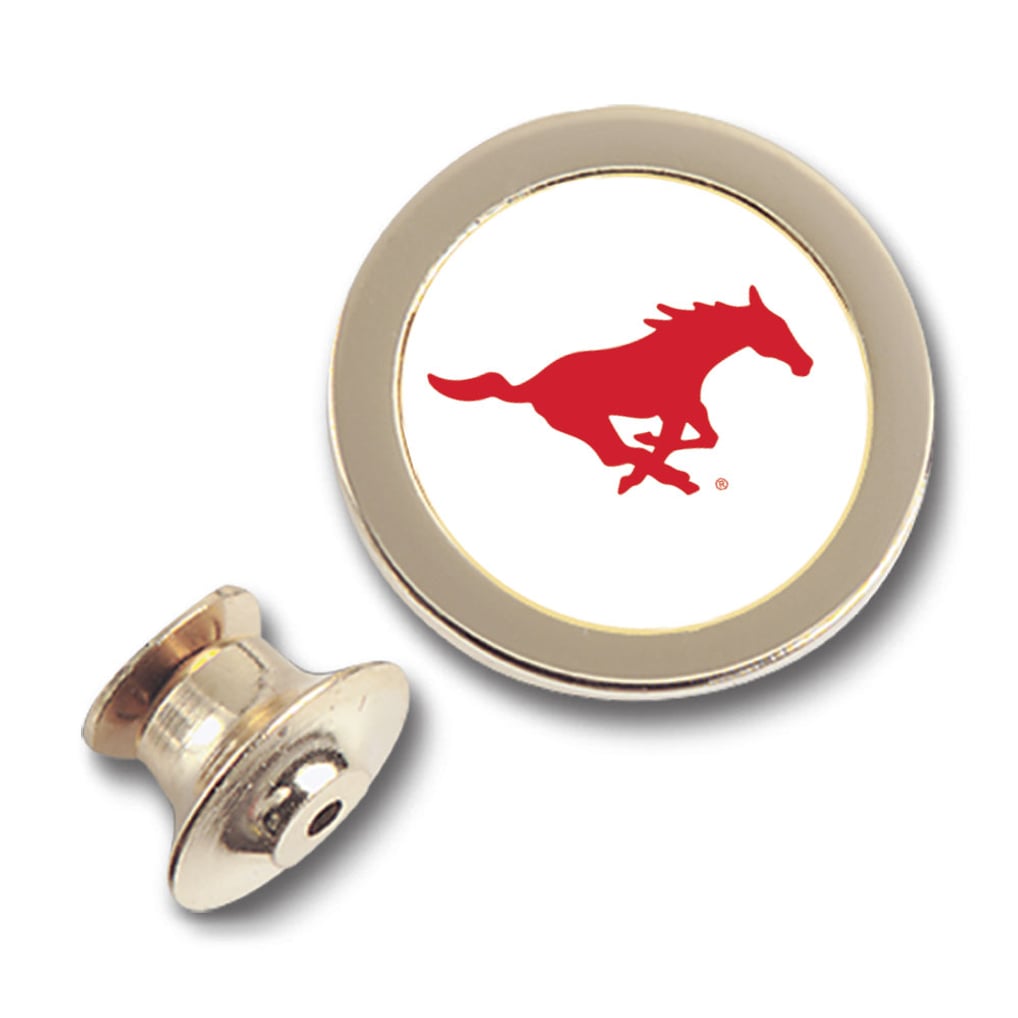 SMU Mustangs Team Logo Lapel Pin - Gold
