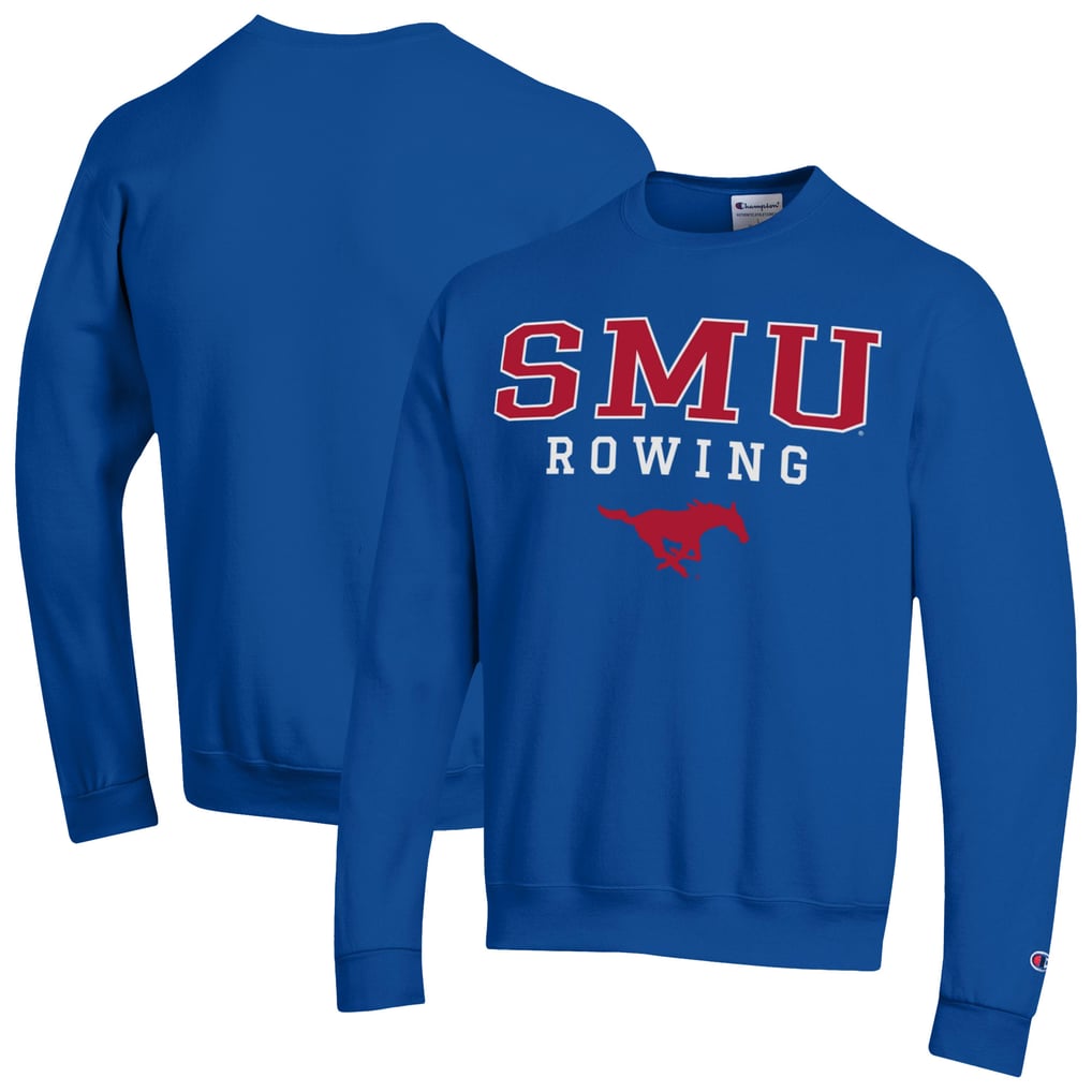 SMU Mustangs Champion Rowing Eco Powerblend Pullover Sweatshirt – Royal