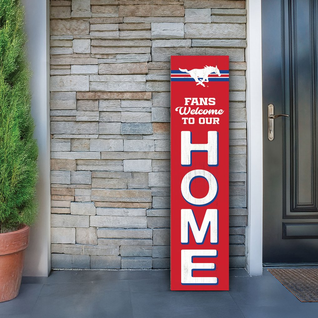 SMU Mustangs 48" Welcome to Our Home Leaner