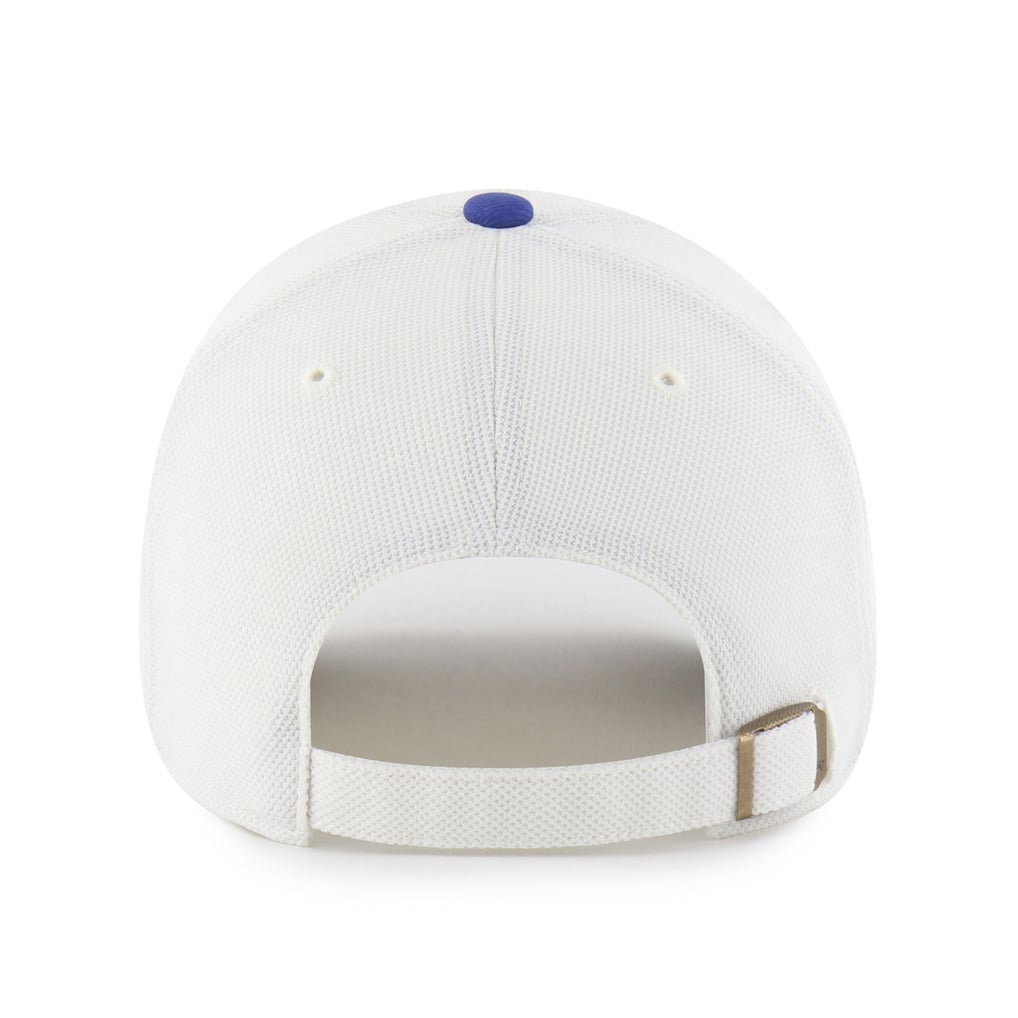 SMU Mustangs '47 Unisex Pique Patch Clean Up Adjustable Hat - White/Royal