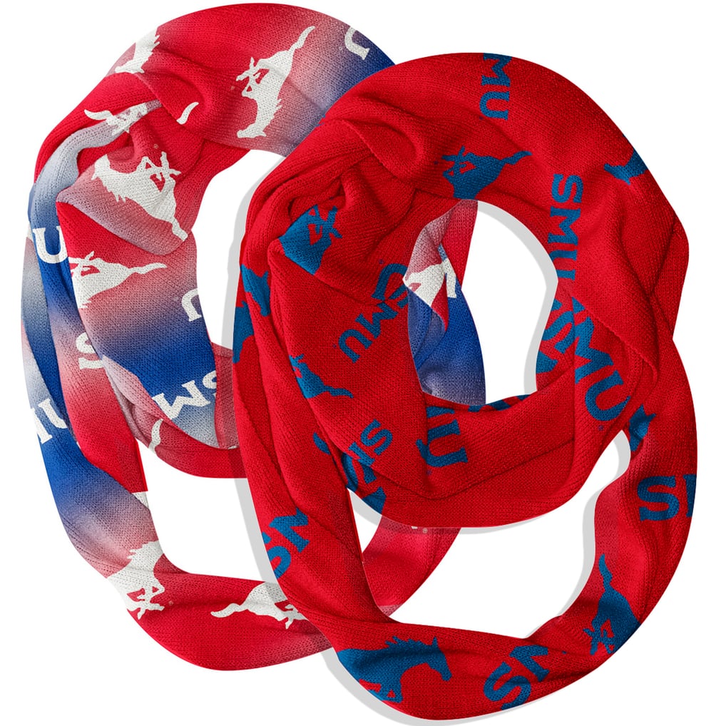  SMU Mustangs Vive La Fete Two-Piece Infinity Scarves Set