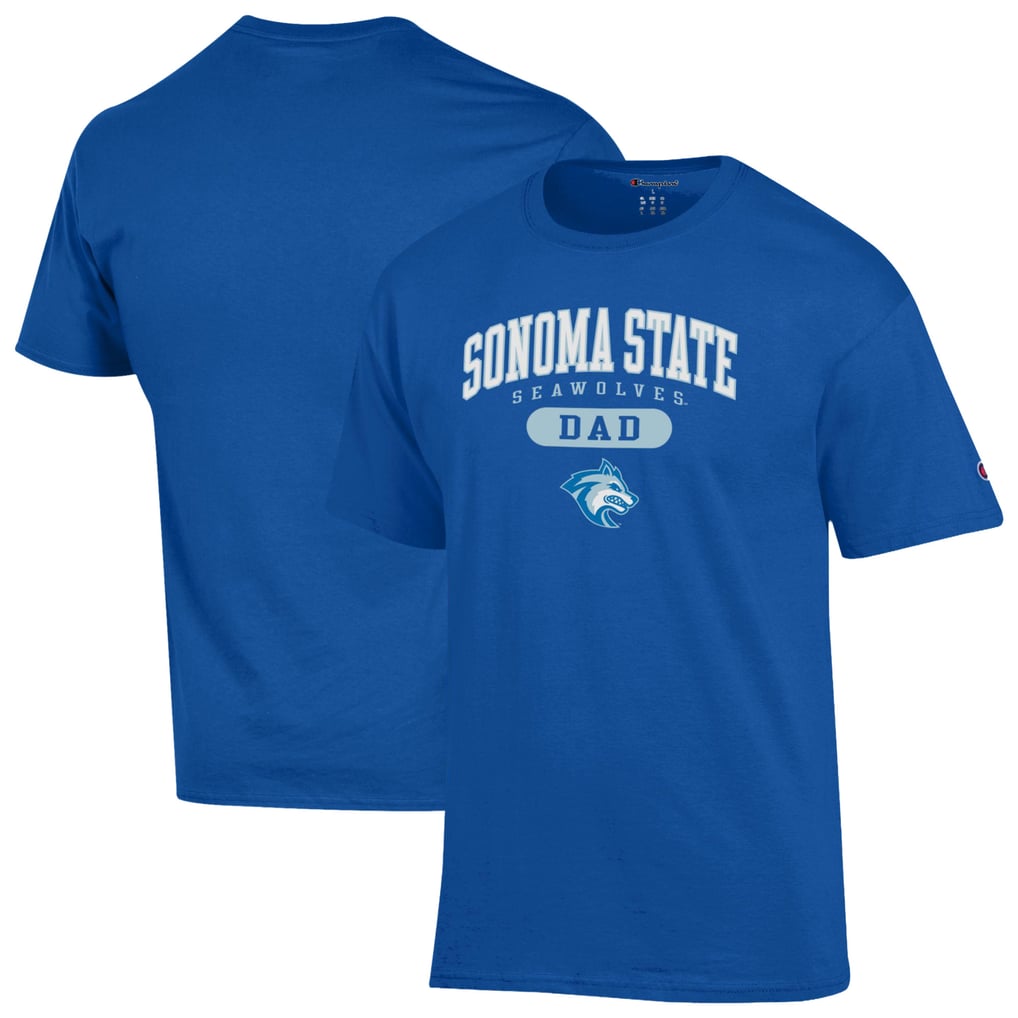 Sonoma State Seawolves Champion Dad Pill Box Jersey T-Shirt - Blue
