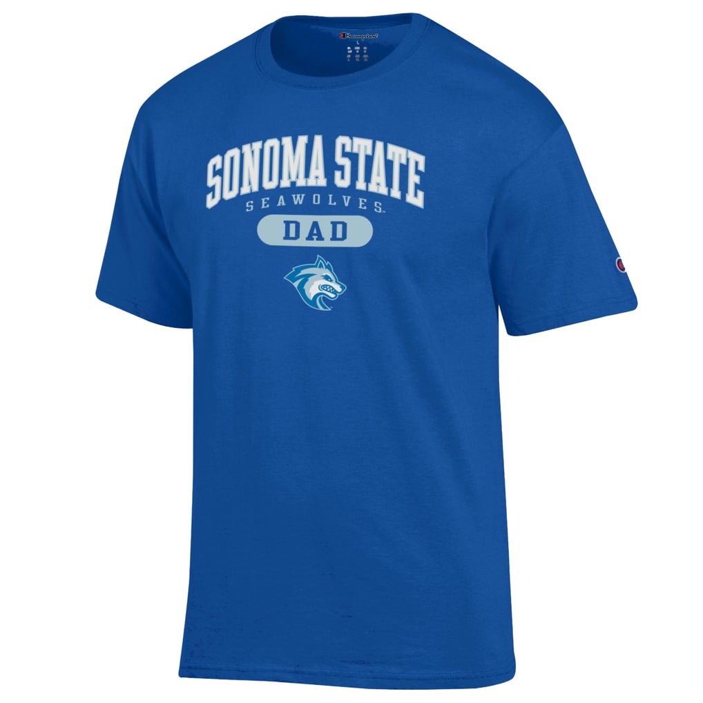 Sonoma State Seawolves Champion Dad Pill Box Jersey T-Shirt - Blue