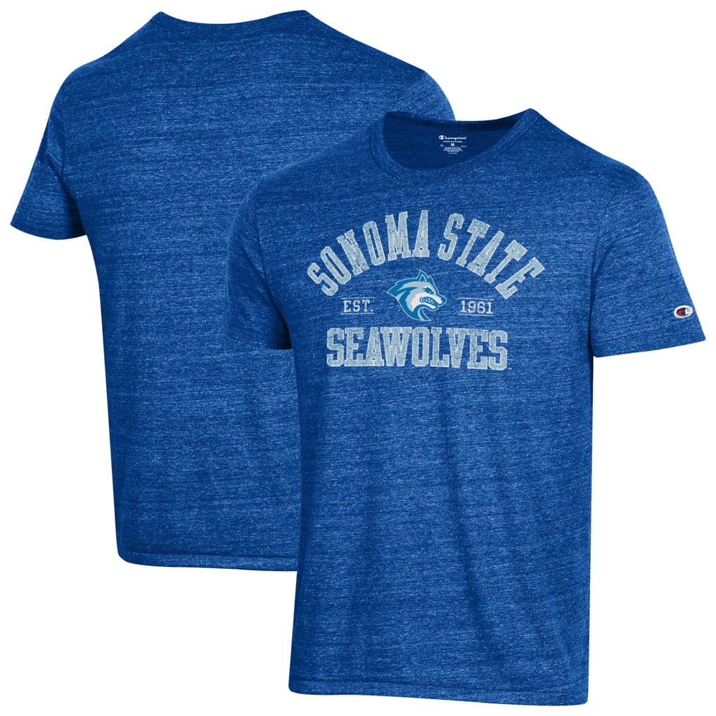 Sonoma State Seawolves Champion Ultimate Triblend T-Shirt - Blue