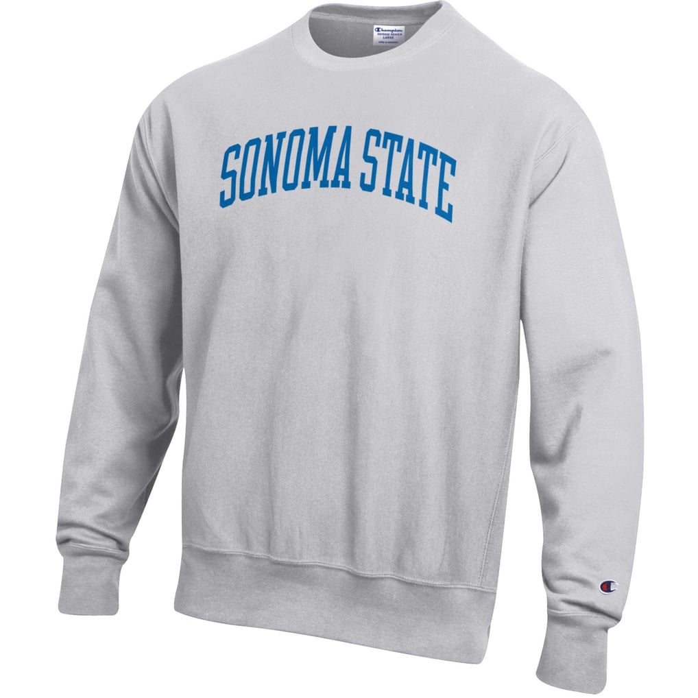 Sonoma State Seawolves Champion Reverse Weave Fleece Crewneck Sweatshirt - Heathered Gray