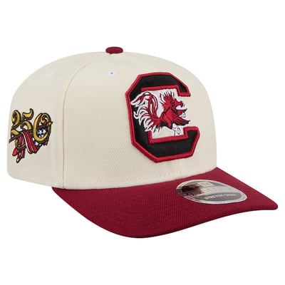 South Carolina Gamecocks New Era America's 250th 9SEVENTY Adjustable Hat - Cream/Garnet