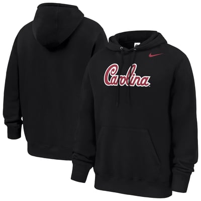 South Carolina Gamecocks Nike Script Club Fleece Hoodie - Black