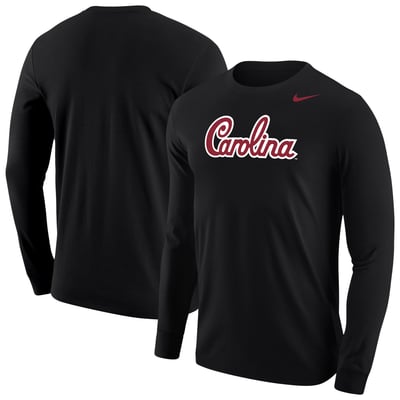 South Carolina Gamecocks Nike Script Long Sleeve T-Shirt - Black