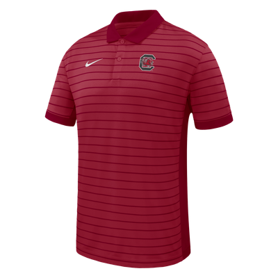  South Carolina Gamecocks Nike Dri-FIT Victory Stripe Polo - Garnet