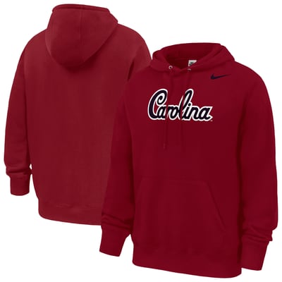 South Carolina Gamecocks Nike Script Club Fleece Hoodie - Garnet
