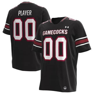 South Carolina Gamecocks Under Armour Alternate NIL Pick-A-Player Replica Football Jersey - Black