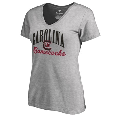 South Carolina Gamecocks Women's Victory Script T-Shirt - Ash