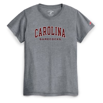  South Carolina Gamecocks League Collegiate Wear Women's Intramural Classic Tri-Blend T-Shirt - Heather Gray