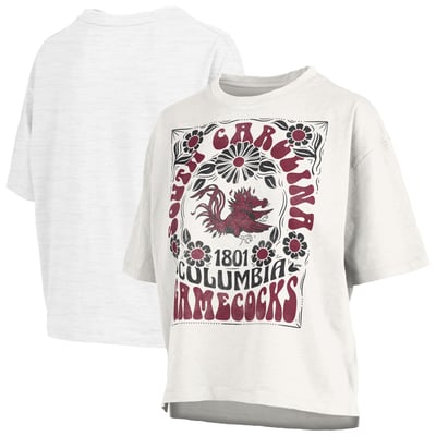 South Carolina Gamecocks Pressbox Women's Harmony Oversized T-Shirt - White