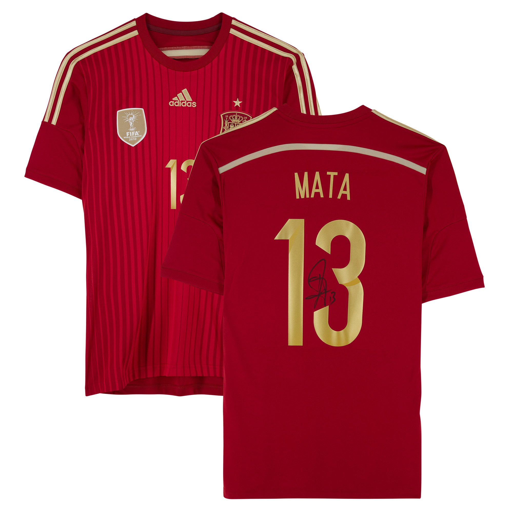 ファンマタ サインユニ Juan Mata Autographed jersey Juan Mata Spain National Team Autographed adidas #13 Authentic Jersey