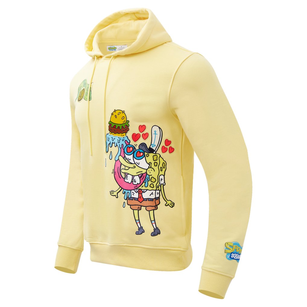  SpongeBob SquarePants Freeze Max Krabby Patty Pullover Hoodie - Yellow