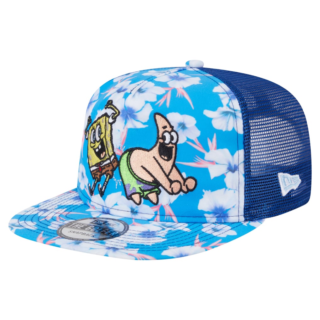  SpongeBob SquarePants New Era Floral Golfer Snapback Hat - Blue