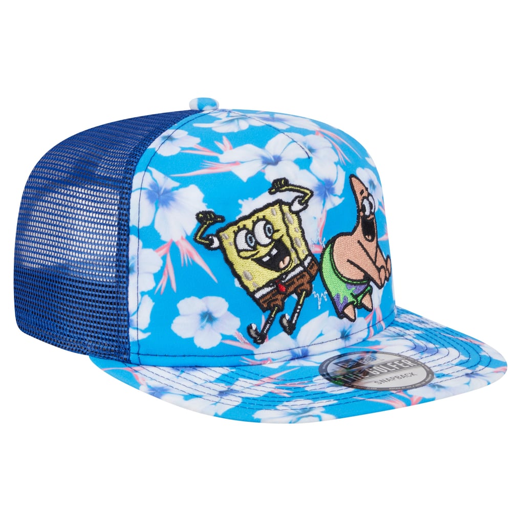  SpongeBob SquarePants New Era Floral Golfer Snapback Hat - Blue
