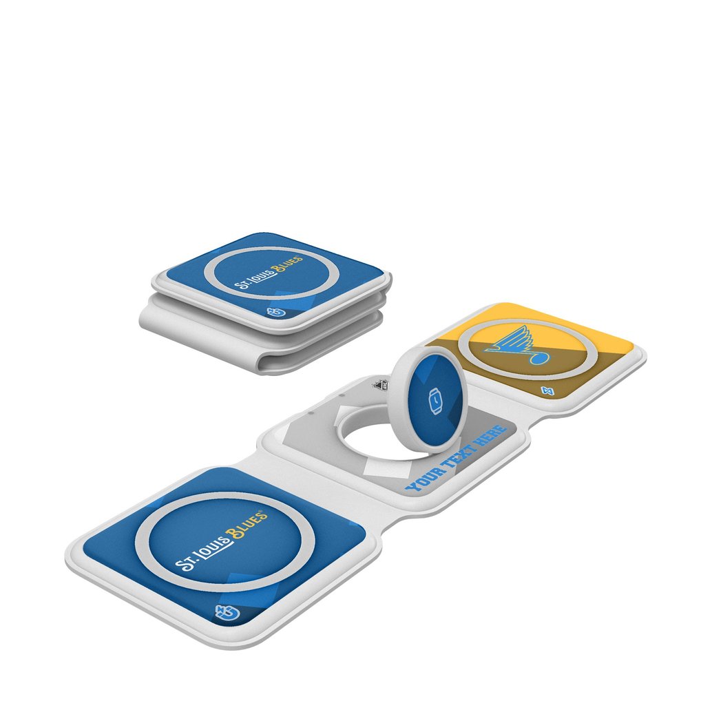 St. Louis Blues Keyscaper Personalized 3-in-1 Foldable Charger