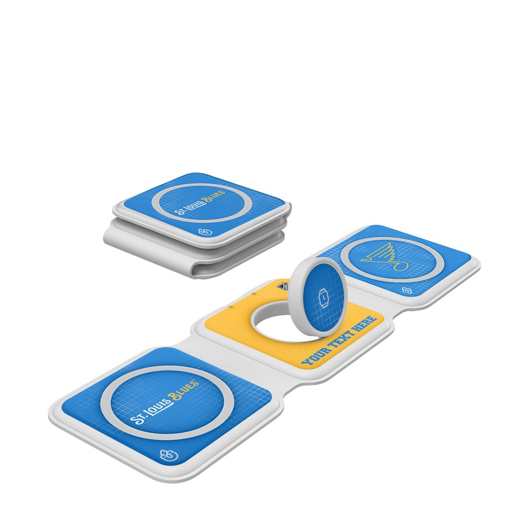St. Louis Blues Keyscaper Personalized 3-in-1 Foldable Charger