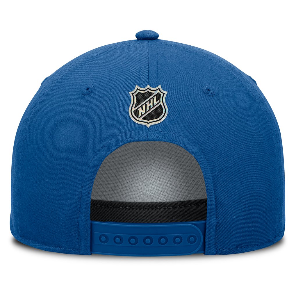 St. Louis Blues Fanatics Authentic Pro Rink Roper A-Frame Adjustable Hat - Blue