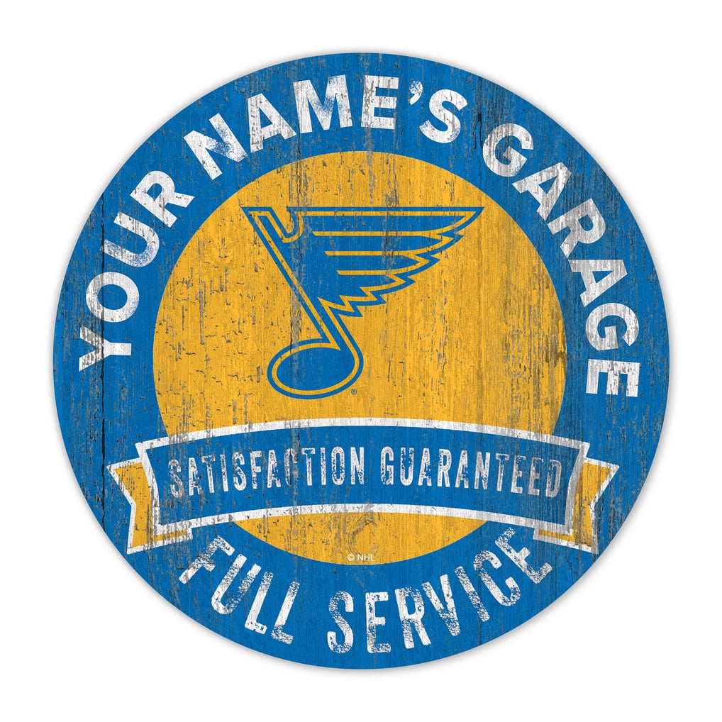 St. Louis Blues 16" Customizable Garage Circle