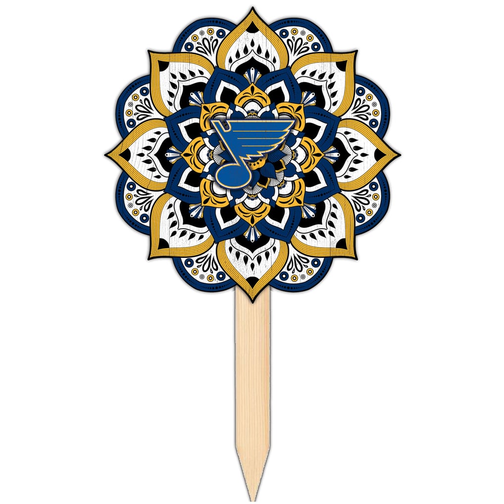 St. Louis Blues 18'' x 12'' Mandala Yard Stake