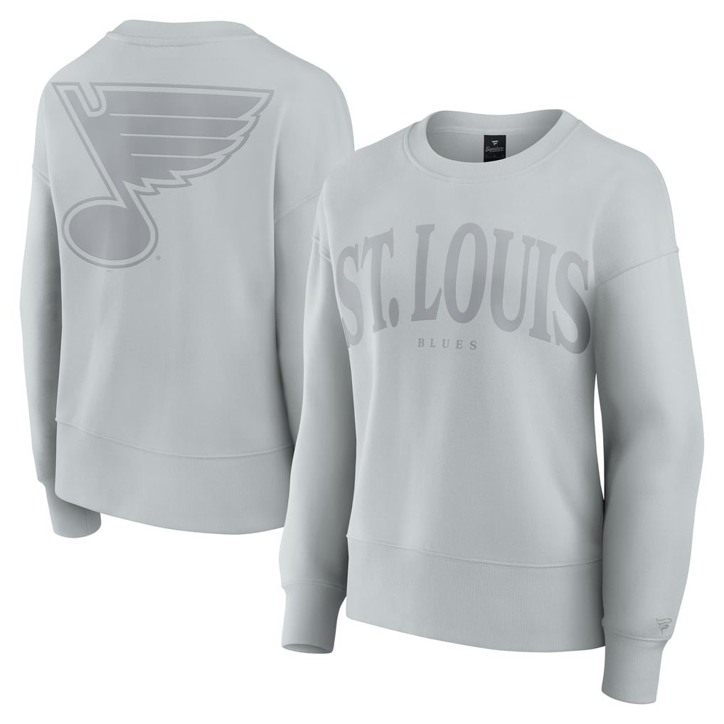  St. Louis Blues Fanatics Women's Elements Flow Pullover Sweatshirt - Gray