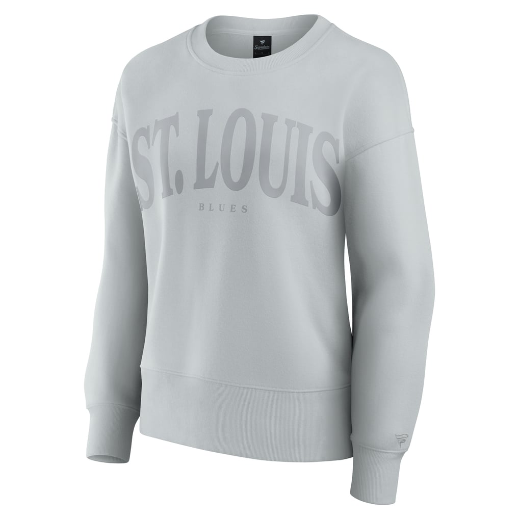  St. Louis Blues Fanatics Women's Elements Flow Pullover Sweatshirt - Gray