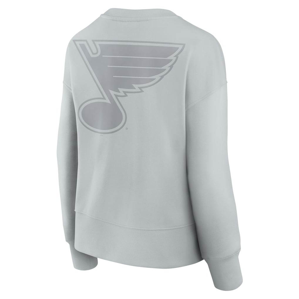  St. Louis Blues Fanatics Women's Elements Flow Pullover Sweatshirt - Gray