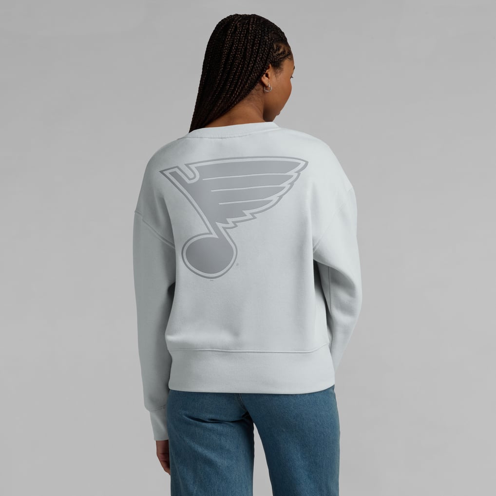  St. Louis Blues Fanatics Women's Elements Flow Pullover Sweatshirt - Gray