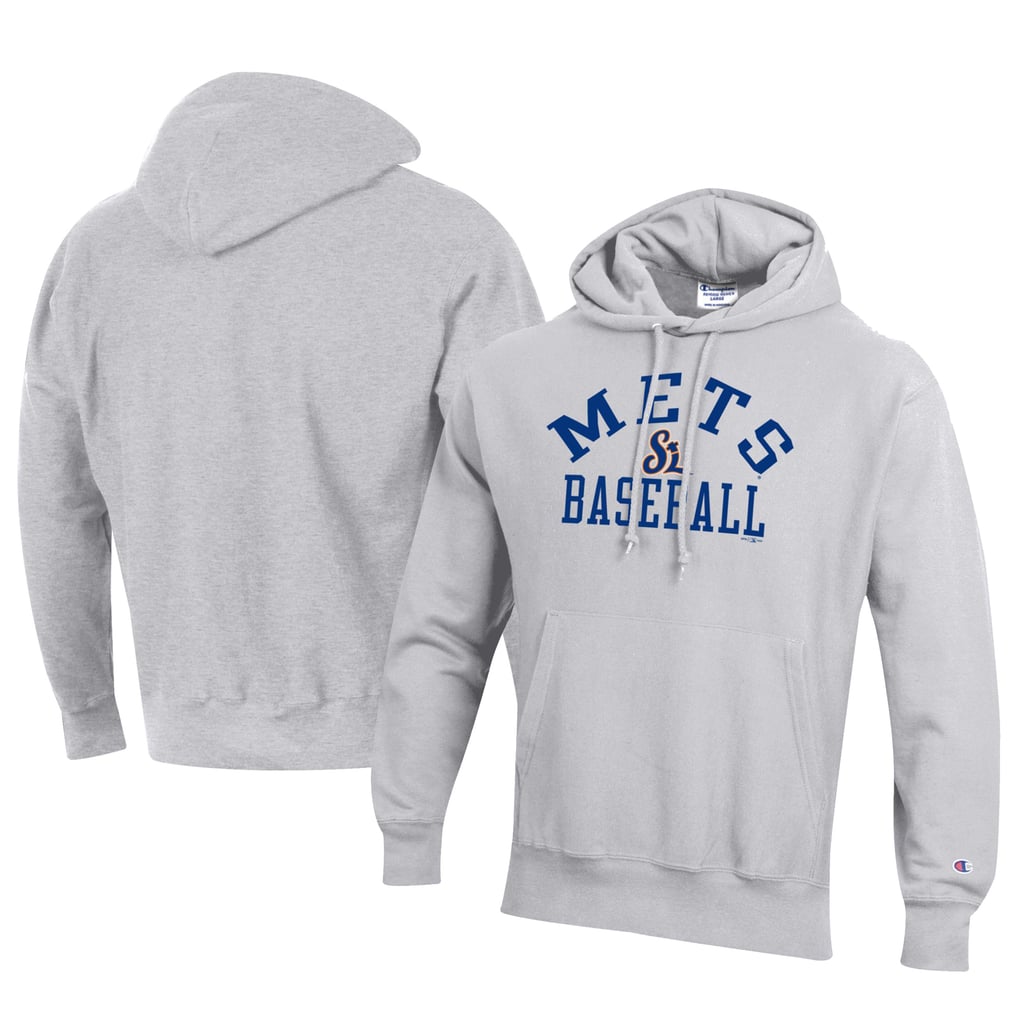 St. Lucie Mets Champion Baseball Reverse Weave Pullover Hoodie - Gray