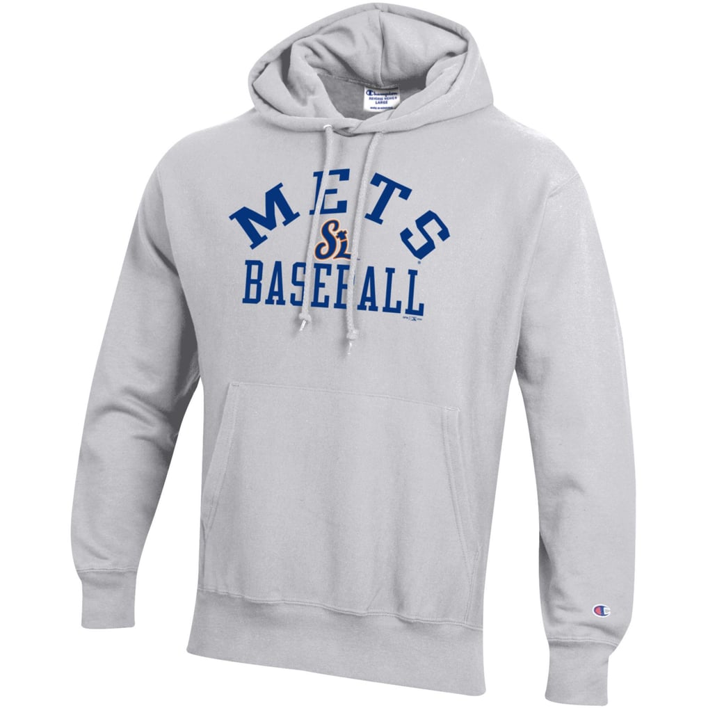 St. Lucie Mets Champion Baseball Reverse Weave Pullover Hoodie - Gray